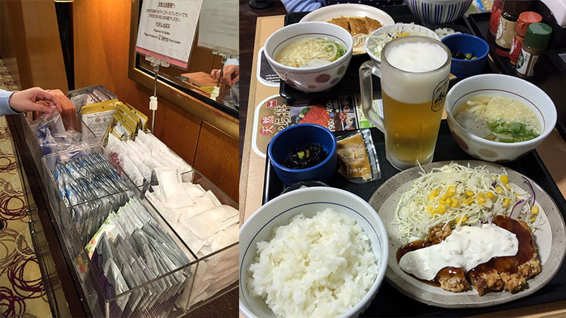 飯店小禮物以及南蠻雞+麵套餐
