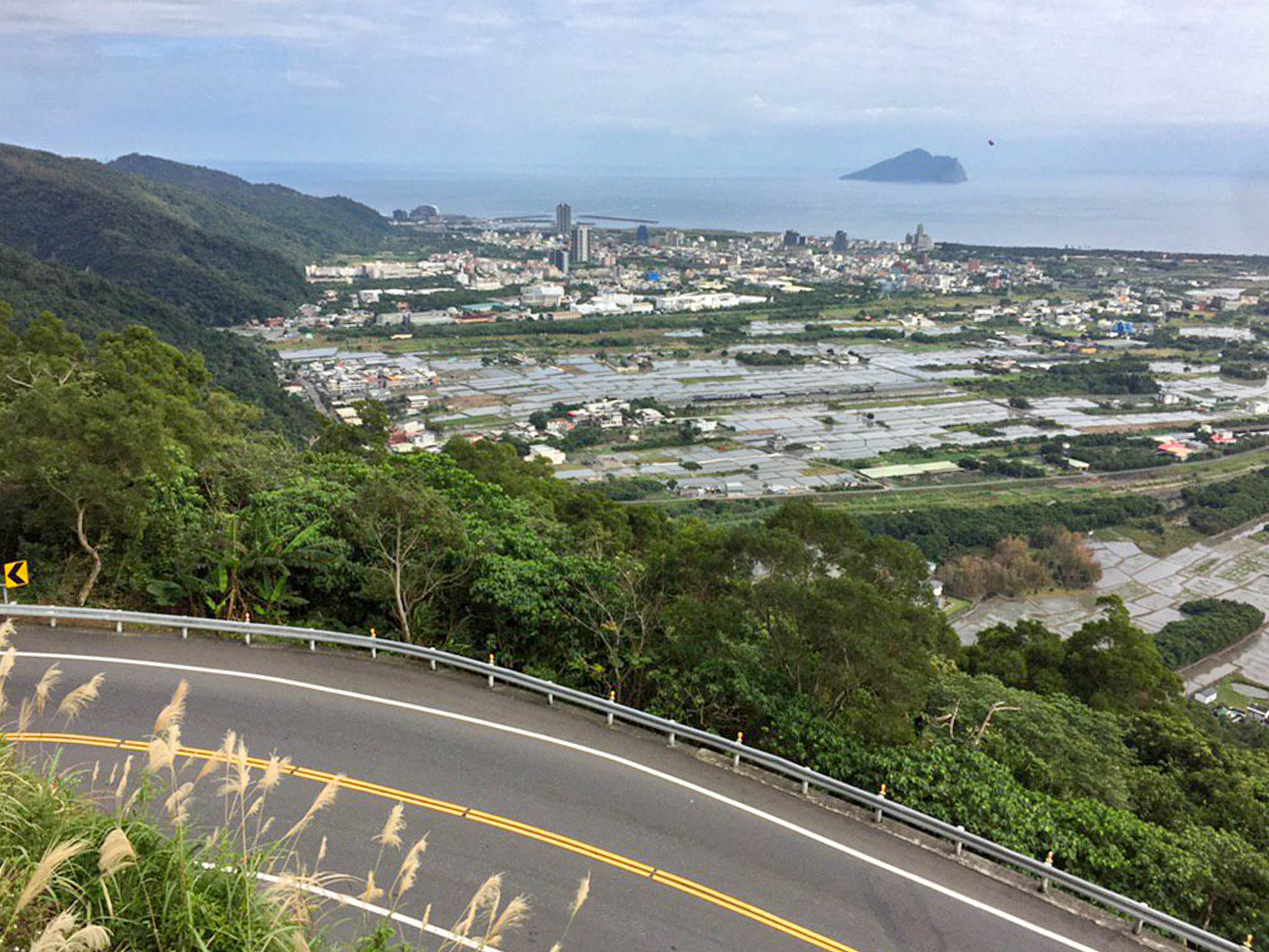九彎十八拐俯瞰蘭陽平原