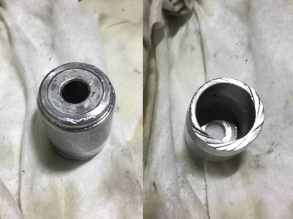 被擠壓變形的襯套