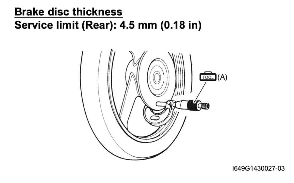 service manual rear disc rotor